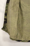 Mid-1960s US Cut Okinawa Tiger Lime Green Color Tiger Stripe Shirt Used