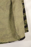 Mid-1960s US Cut Okinawa Tiger Lime Green Color Tiger Stripe Shirt Used