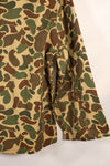1970's manufactured in Okinawa, Japan, Beogum camouflage duck hunter hunting shirt, used.