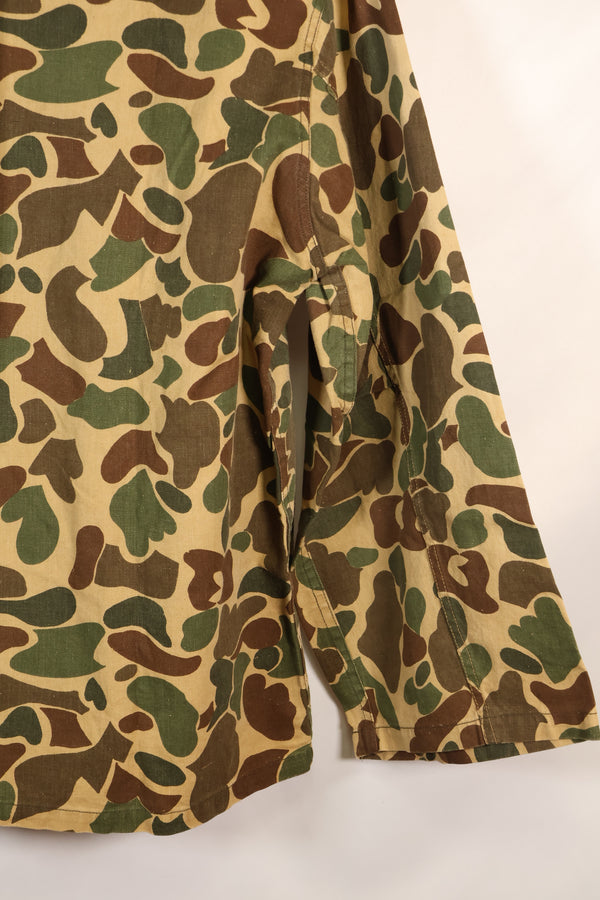1970's manufactured in Okinawa, Japan, Beogum camouflage duck hunter hunting shirt, used.