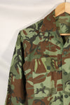 1960s South Vietnam ARVN Green Leaf Camouflage Shirt, used.