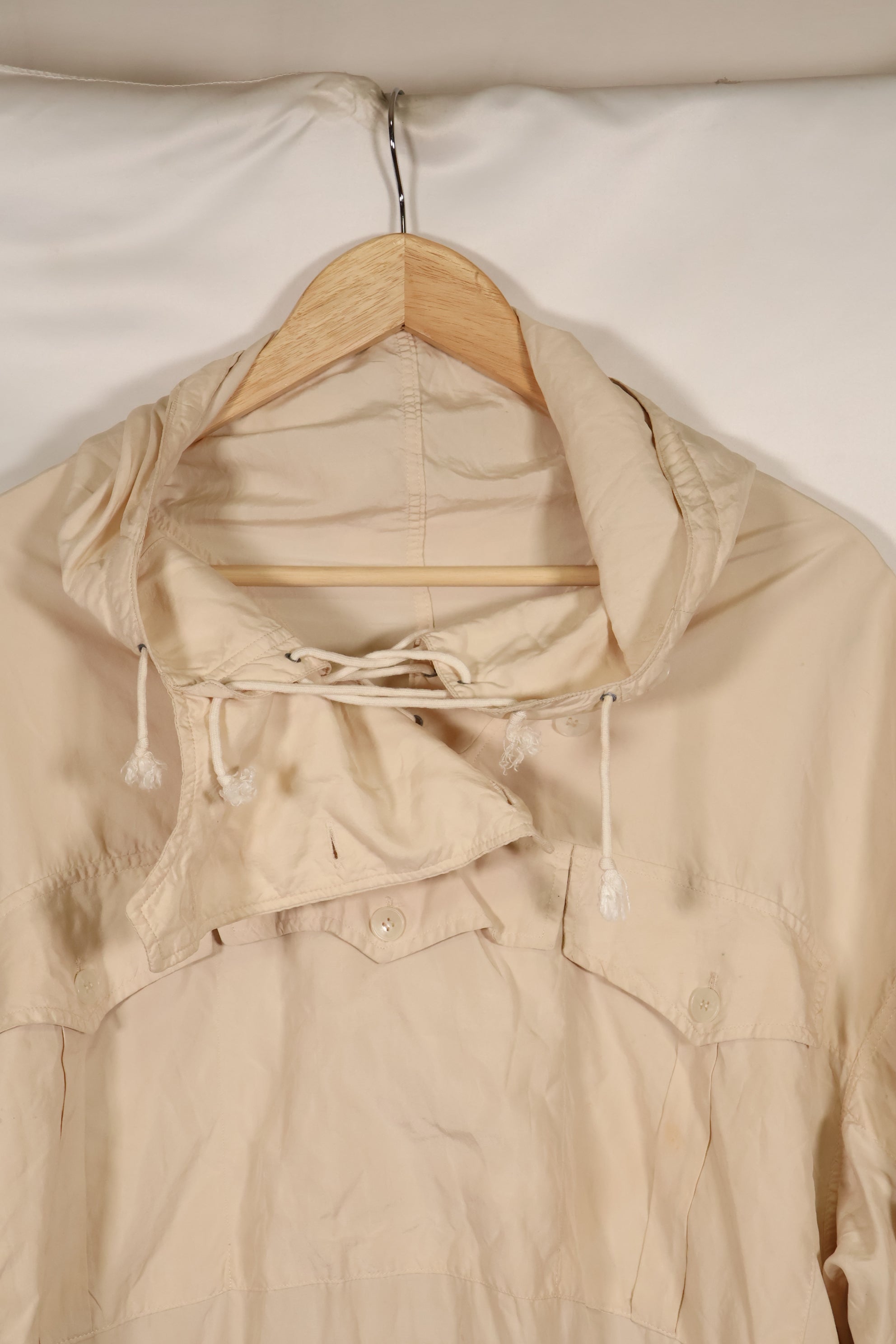 1940s German Army mountain soldier anorak parka, snow camouflage, good condition, used.