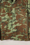 1960s South Vietnam ARVN Green Leaf Camouflage Shirt, used.