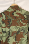 1960s South Vietnam ARVN Green Leaf Camouflage Shirt, used.