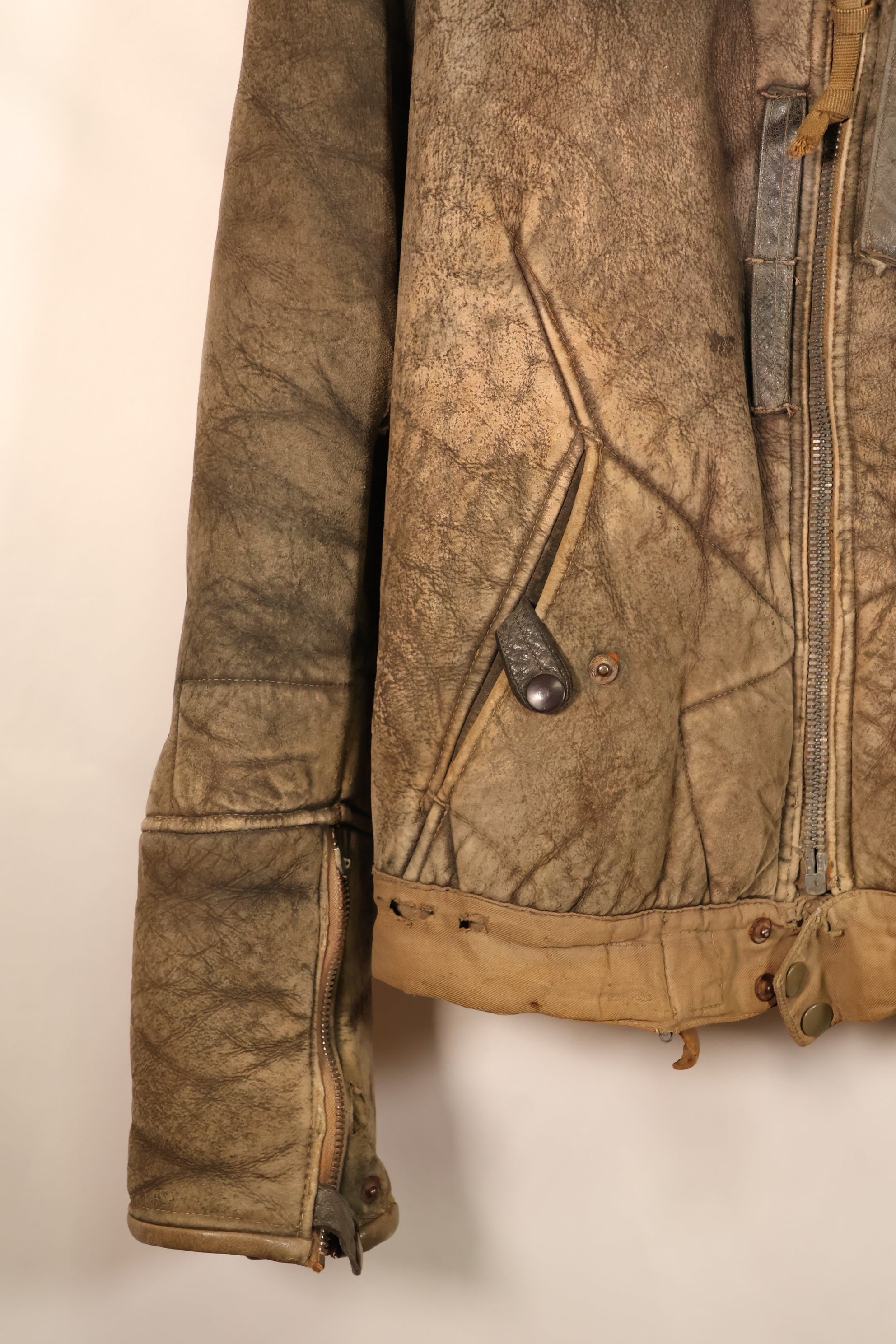 1940年代　大きめサイズ　WWII ドイツ空軍　Luftwaffe　カナルヤッケ　高高度用フライトジャケット　中古品