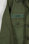 1960's Lot OG-107 Utility Shirt LOCKE Ex-SF Troop Released Used No-Iron Shirt A