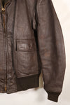 Contracted circa 1960-64, size about 42, US Navy G-1 flight jacket, intermediates, used.