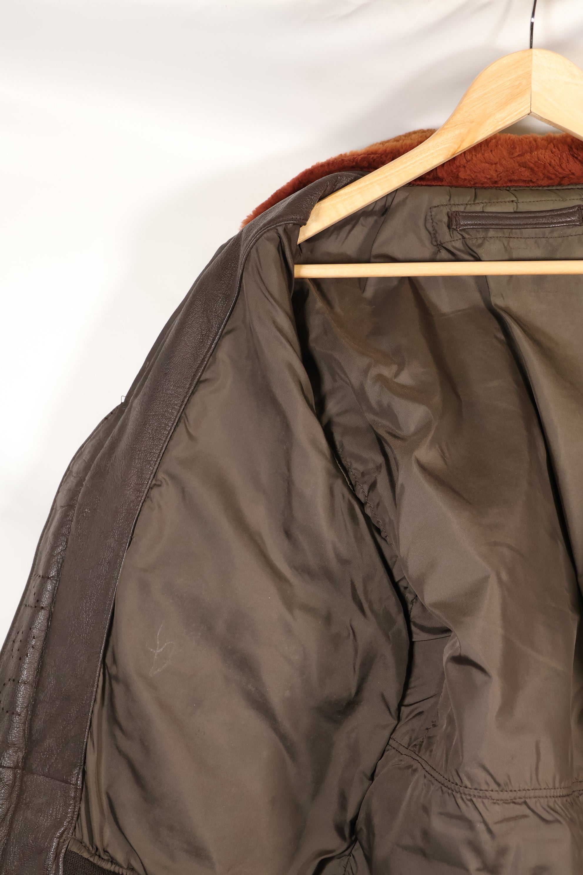 Contracted circa 1960-64, size about 42, US Navy G-1 flight jacket, intermediates, used.