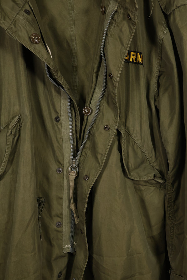 Early 1950s MEDIUM US Army M51 Field Parka, shell only, used.
