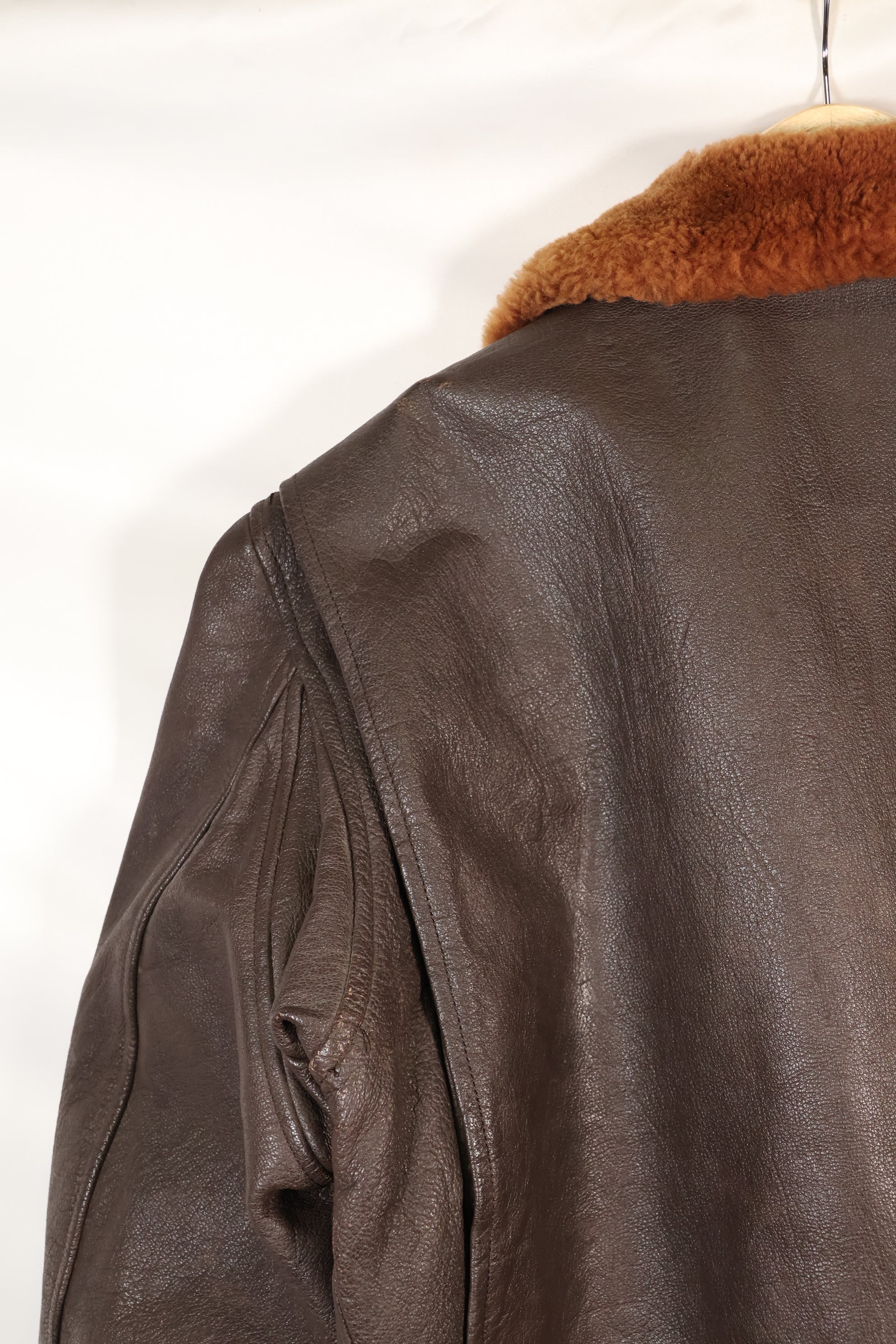 Contracted circa 1960-64, size about 42, US Navy G-1 flight jacket, intermediates, used.