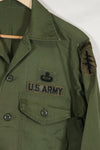 1960's Lot OG-107 Utility Shirt LOCKE Ex-SF Troop Released Used No-Iron Shirt B