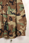 1983 Contract M-R Early Lot M65 Field Jacket Woodland Camouflage Brass Zipper Used