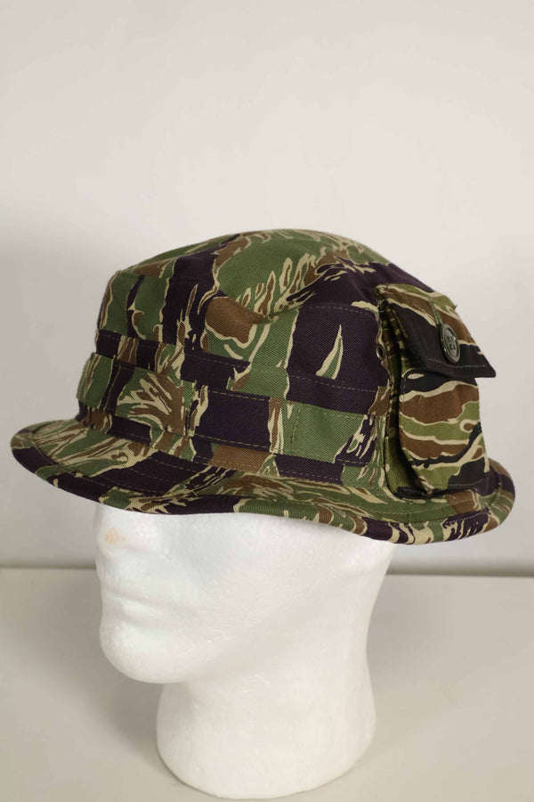 Limited quantity MILITARIA 1911 Okinawa Tiger CISO Cut Booney Hat with Short Brim Modified Pocket B