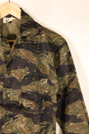 Mid-1960s, A-M, Silver Tiger Pattern, Asian Cut, Tiger Stripe Shirt, Virtually Unused