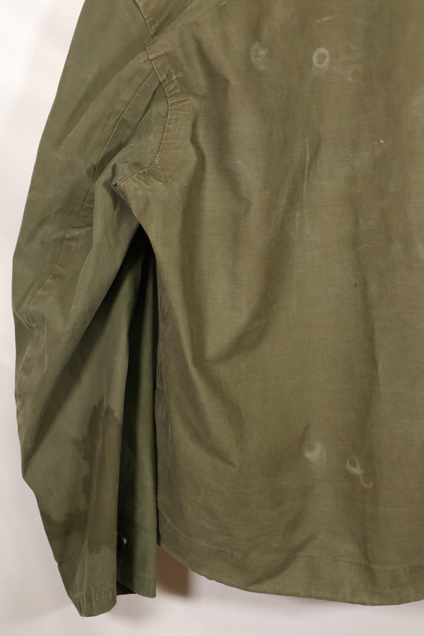 1950s-60s size M US Navy rain deck parka anorak, used.