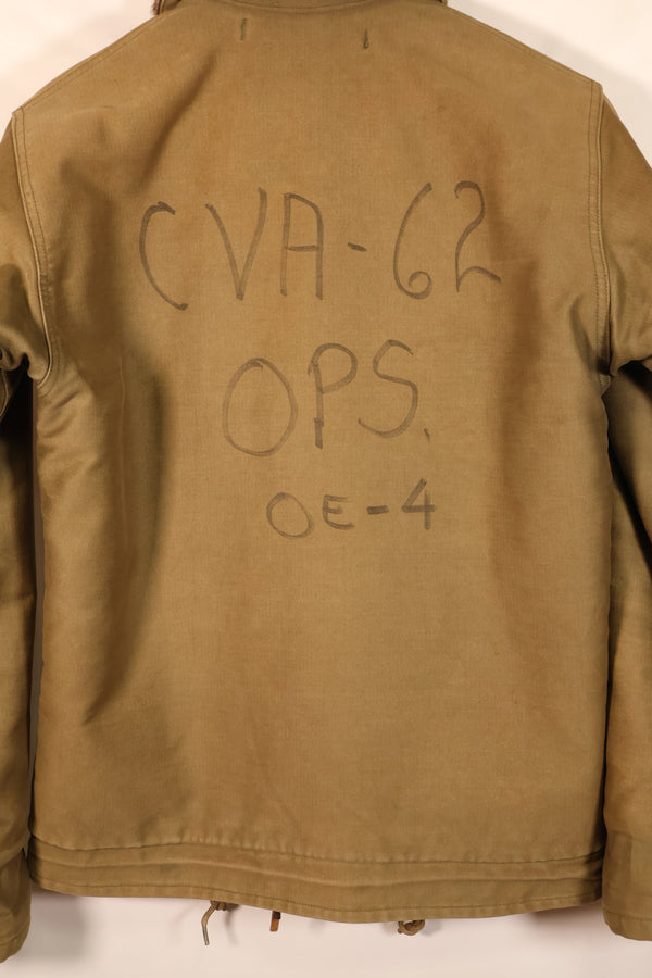 1950s Lot, Size 36–38, U.S. Navy N-1 Deck Jacket, CVA-62, Used