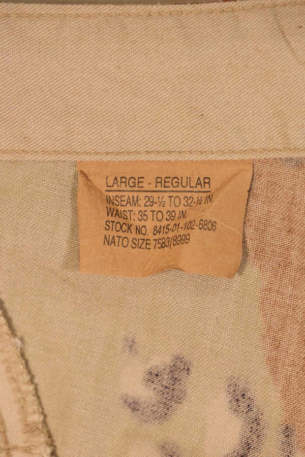 1990 Model—L-R—6C Desert Pattern—Chocolate Chip Camo—Pants—Faded—Used