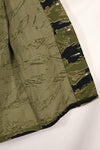 Real A-M Tiger Stripe Shirt Gold Tiger Derivative Pattern Almost unused