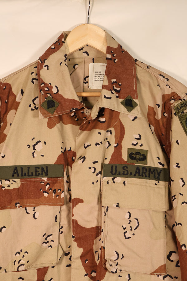 1981 Contract, M-S, White Tag, Early Production, 82nd Airborne Division, 6C Desert Camouflage, Chocolate Chip Camouflage, Jacket, Used