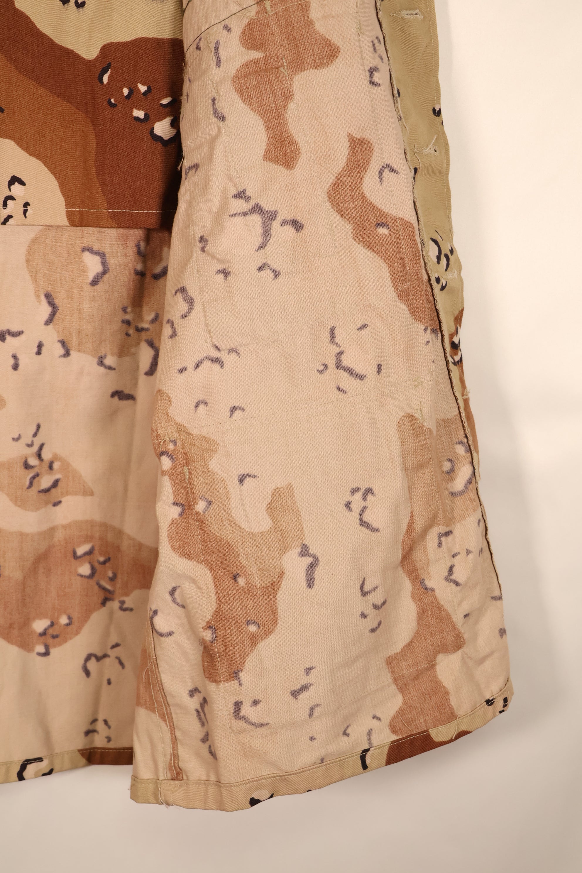 1981 Contract, M-S, White Tag, Early Production, 82nd Airborne Division, 6C Desert Camouflage, Chocolate Chip Camouflage, Jacket, Used