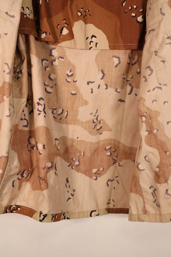 1981 Contract, M-S, White Tag, Early Production, 82nd Airborne Division, 6C Desert Camouflage, Chocolate Chip Camouflage, Jacket, Used