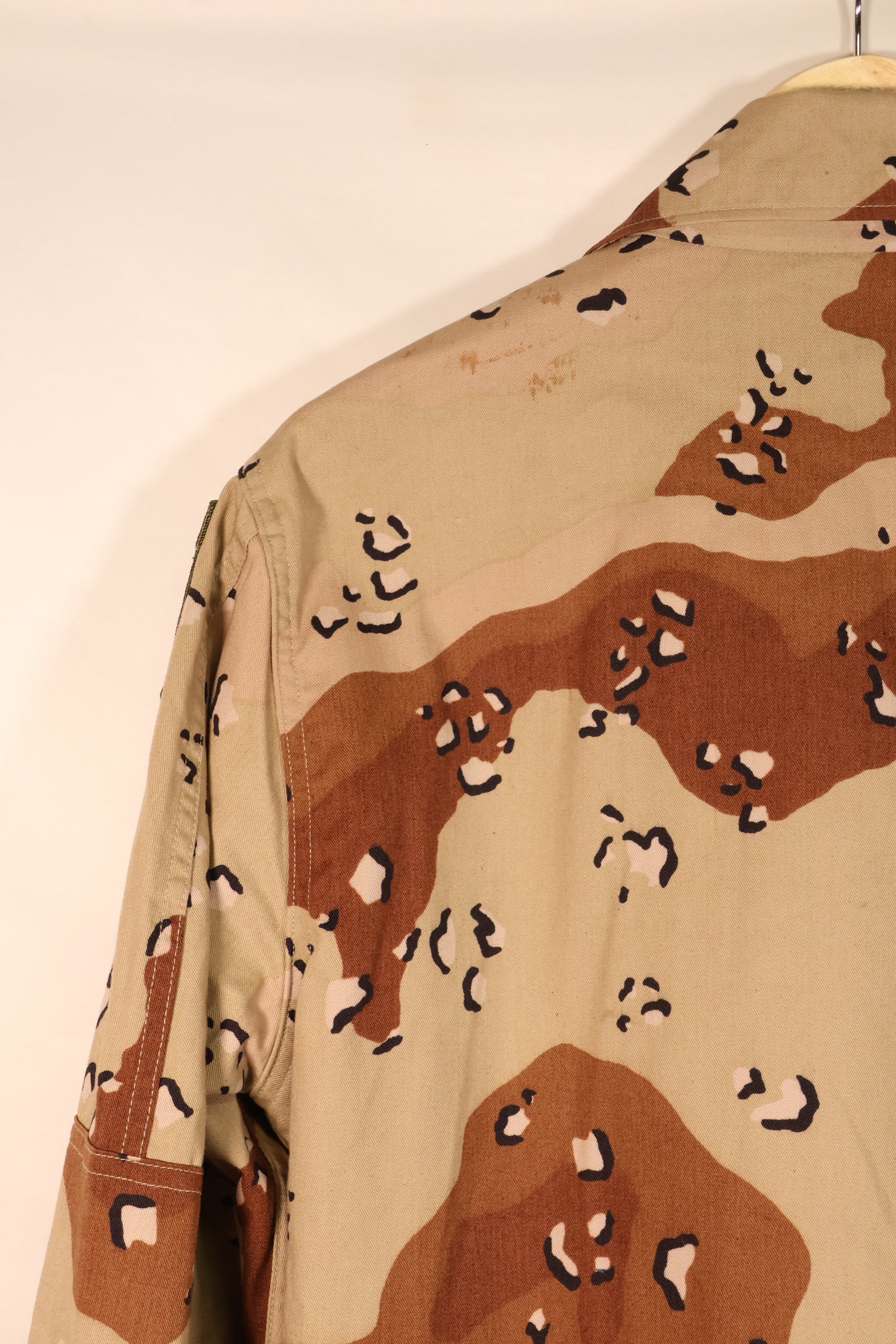 1981 Contract, M-S, White Tag, Early Production, 82nd Airborne Division, 6C Desert Camouflage, Chocolate Chip Camouflage, Jacket, Used