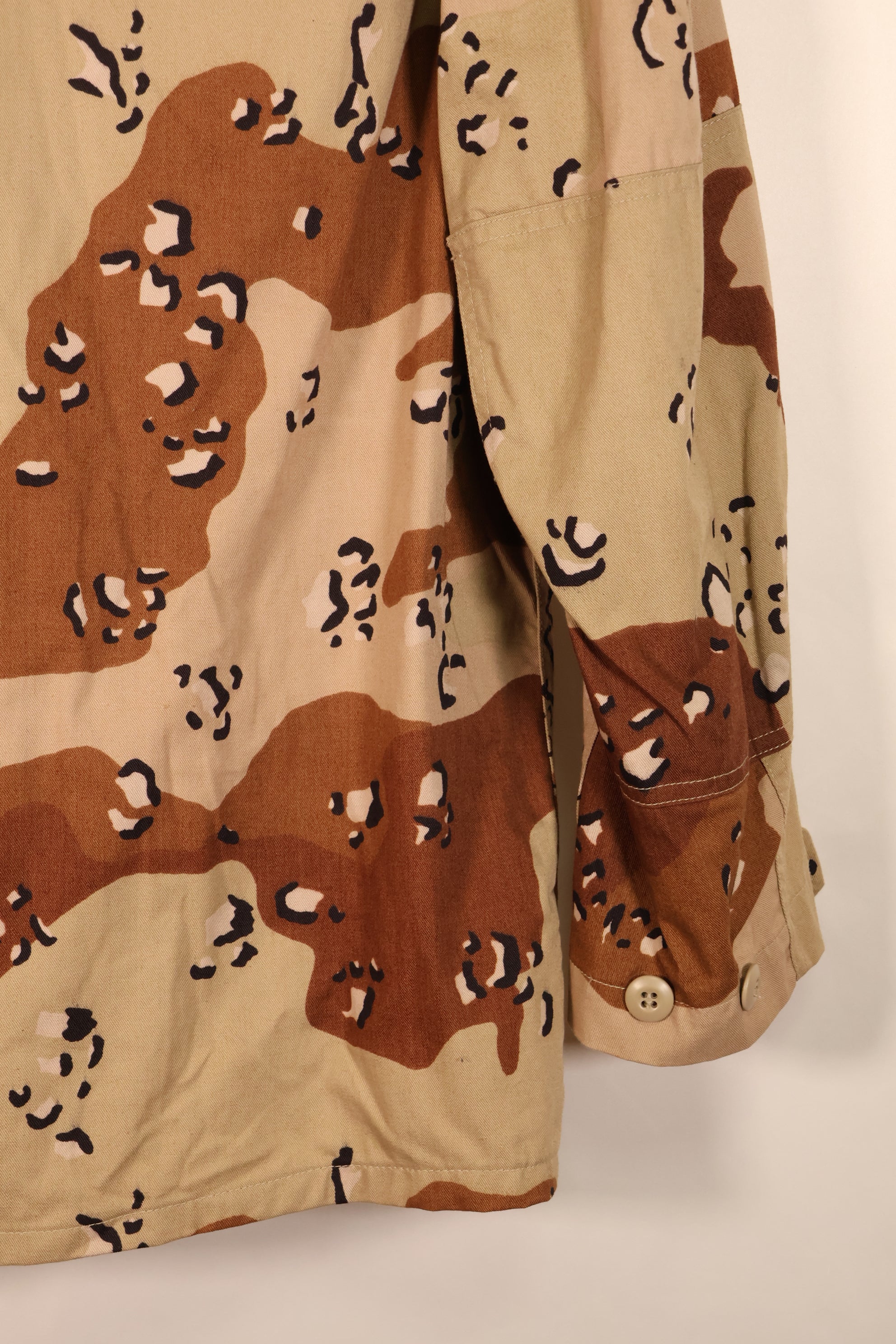 1981 Contract, M-S, White Tag, Early Production, 82nd Airborne Division, 6C Desert Camouflage, Chocolate Chip Camouflage, Jacket, Used