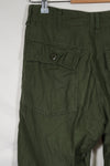 1971 OG-107 utility pants, baker pants, 30 X 31, used.