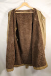1940s WWII US Navy N-1 deck coat parka, faded, no stencil, used.