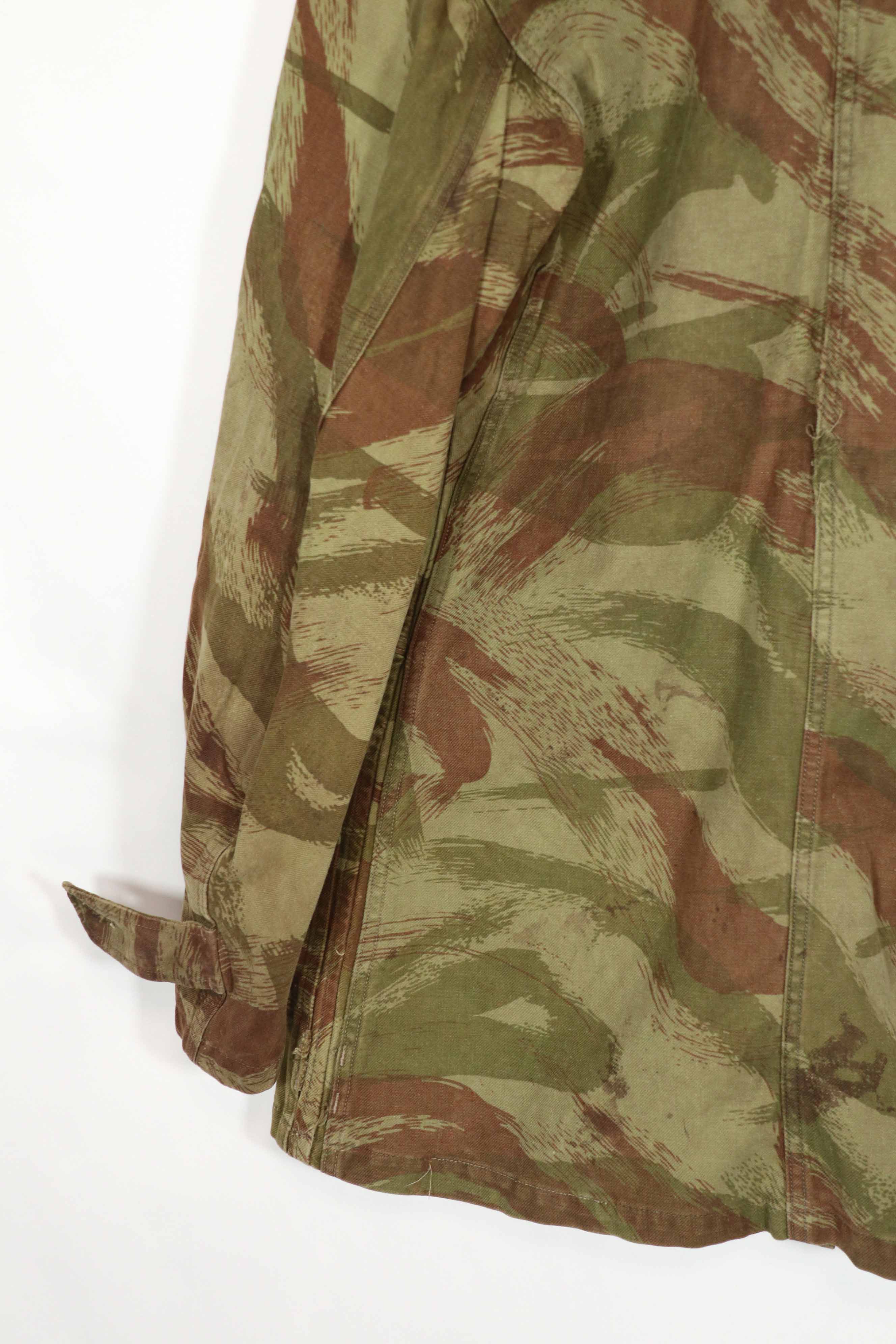 Real Indochina War Lizard Camouflage TAP 47/53 Camouflage Jacket, used, faded.