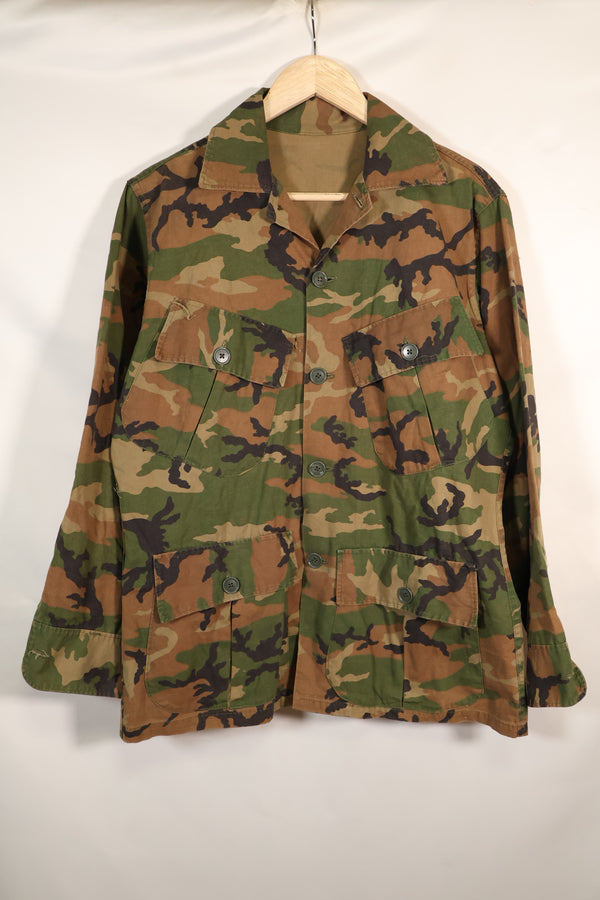 1970's Privately Procured Local Made US Military ERDL Camouflage Copy Fatigue Jacket, Used