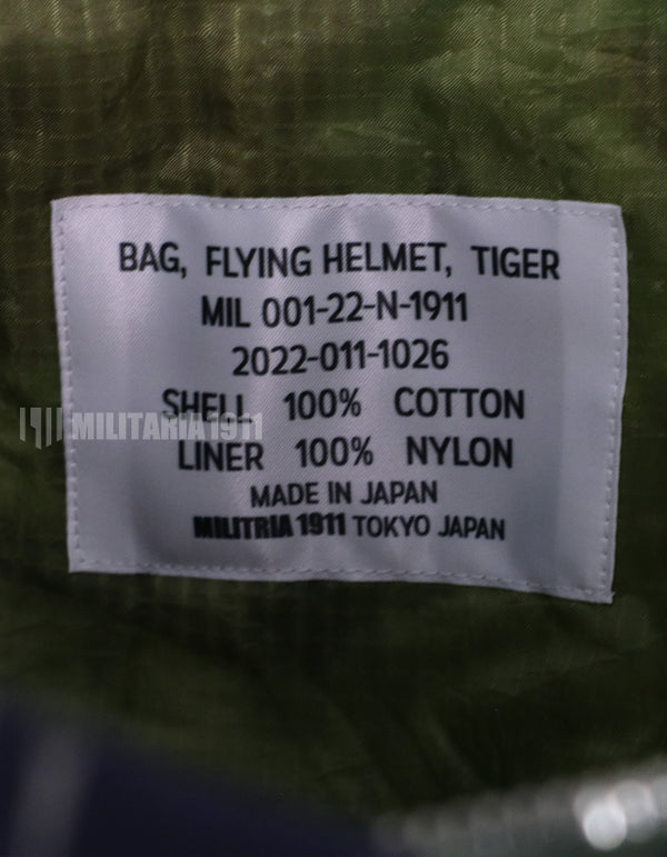 MILITARIA 1911 Tiger Stripe Helmet Bag TO78 Okinawa Tiger Pattern Type MADE IN JAPAN