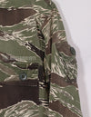 Real Okinawa Tiger US cut jacket, faded, white impression, repaired.