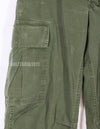 Real 1969 4th Model Jungle Fatigue pants, size X-S, used, faded.