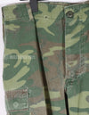 Real Non Rip Poplin ERDL Fatigue Pants, used, repaired and torn.