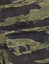 Real Tiger Stripe Shirt Gold Tiger Derivative Pattern Embroidered Used