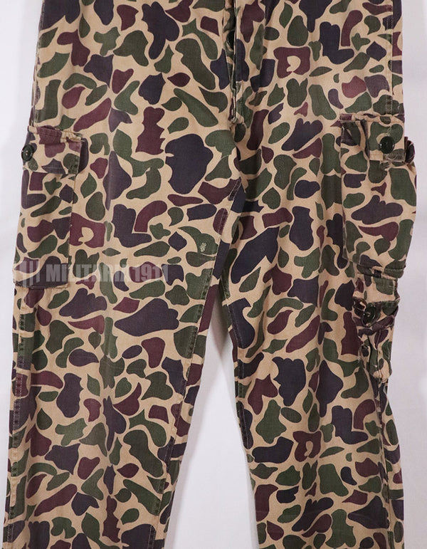 Real CIDG BEOGUM camouflage pants, size tag unidentifiable, used.