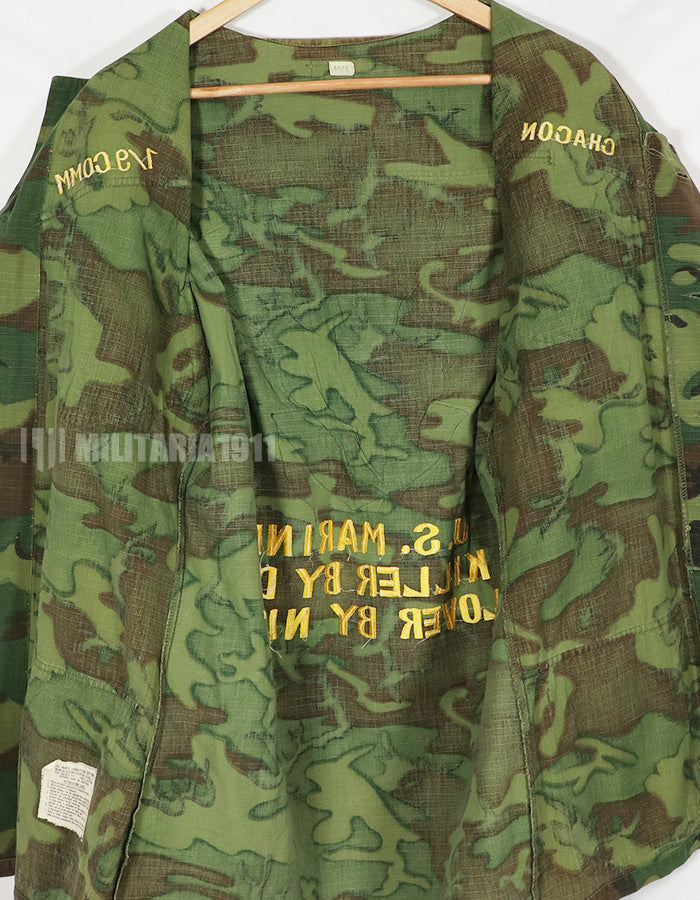 Novelty Clothing USMC Marine Corps Souvenir Jacket ERDL 1969 Jacket Base