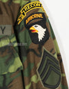 Real 1968 Ripstop ERDL Jungle Fatigue S-L 101 Airborne patch retrofitted