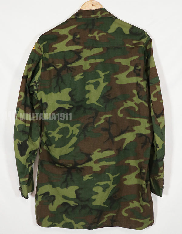 Real 1968 Ripstop ERDL Jungle Fatigue S-L 101 Airborne patch retrofitt