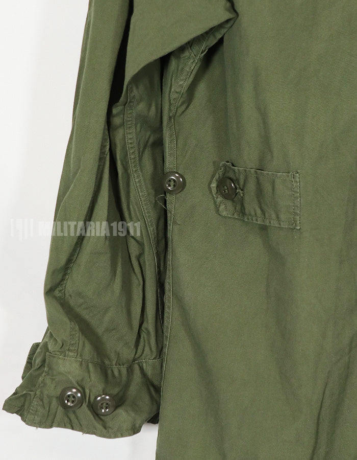 Real 2nd Model Jungle Fatigue Jacket, S-S, with patch attached afterwards, used.