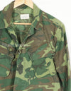Real 1968 Ripstop Fabric ERDL Fatigue Jacket Green Leaf Used