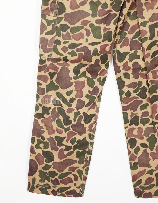 Real CIDG Beogum camouflage locally made duck hunter pants, used.