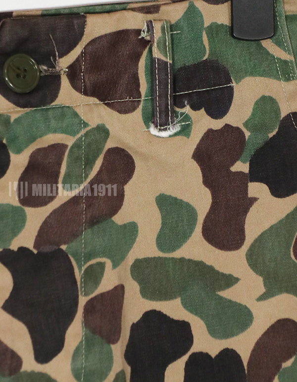 Real CIDG Beogum camouflage locally made duck hunter pants, used B