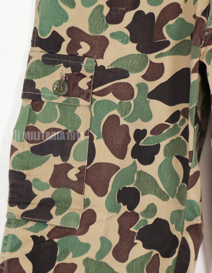 Real CIDG Beogum camouflage locally made duck hunter pants, used C