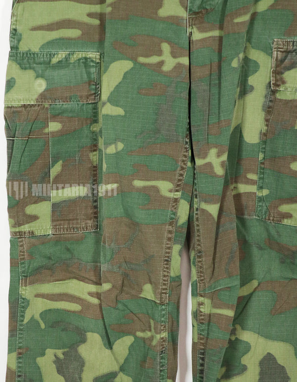 Real 1969 Ripstop ERDL Fatigue Pants Green Leaf Used Used Faded