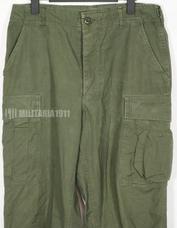 Real 1967 Ripstop 4th Model Jungle Fatigue Pants M-L Used