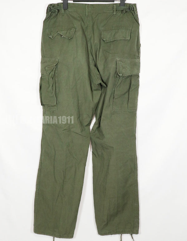 Real 1967 Ripstop 4th Model Jungle Fatigue Pants M-L Used