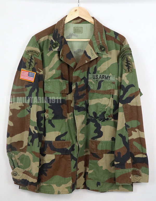 US SURPLUS U.S. Army Special Forces Woodland Camouflage Jacket, 1996,