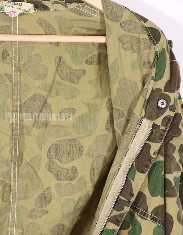 Civilian American Vintage Frogskin Camouflage Coveralls, Used.